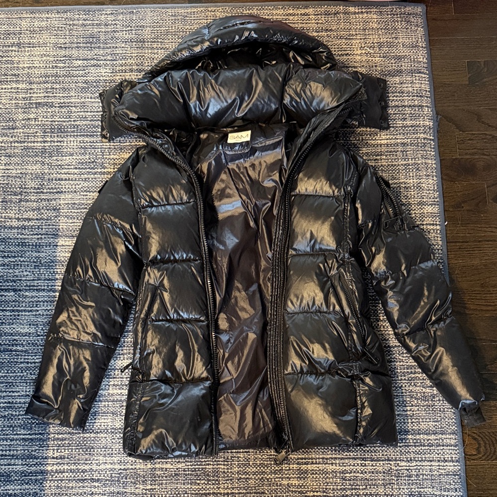 SAM. Shiny Black Jacket